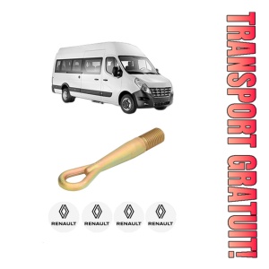 Cui carlig remorcare, tractare auto RENAULT MASTER III Bus (JV) din 2011-2015, Otel, Cri-Flo, 4 Stickere cu RENAULT