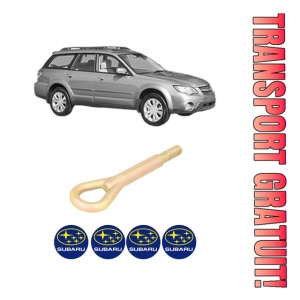 Cui carlig remorcare, tractare auto SUBARU OUTBACK (BL, BP) din 2003-2009, Otel, Cri-Flo, 4 Stickere cu SUBARU