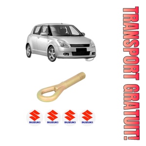 Cui carlig remorcare, tractare auto SUZUKI SWIFT III (MZ, EZ) din 2005-2011, Otel, Cri-Flo, 4 Stickere cu SUZUKI