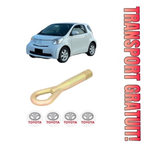 Cui carlig remorcare, tractare auto TOYOTA IQ (_J1_) din 2009-2015, Otel, Cri-Flo, 4 Stickere cu TOYOTA