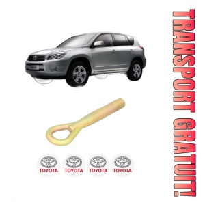 Cui carlig remorcare, tractare auto TOYOTA RAV 4 III (_A3_) din 2005-2013, Otel, Cri-Flo, 4 Stickere cu TOYOTA