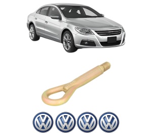 Cui carlig remorcare, tractare auto Volkswagen PASSAT CC B6 (357) din 2008-2012, Otel, Cri-Flo, 4 Stickere cu Volkswagen - Img 2