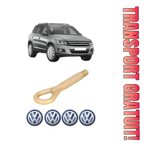 Cui carlig remorcare, tractare auto Volkswagen TIGUAN (5N_) din 2007-2018, Otel, Cri-Flo, 4 Stickere cu Volkswagen