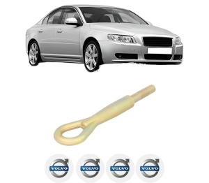 Cui carlig remorcare, tractare auto VOLVO S80 II (124) din 2006-2016, Otel, Cri-Flo, 4 Stickere cu VOLVO - Img 2