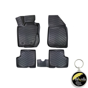 Dacia Duster 4X2 2010-2017 Set 4 covorase auto din cauciuc tip tavita premium line 3D accesorii pentru autoturismul tau - masina v242682