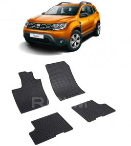 Dacia Duster II, Suv, fabricat din 01.2018 - Prezent, set covorase auto dedicate, din cauciuc 100% Premium accesorii pentru autoturismul tau - masina v156989