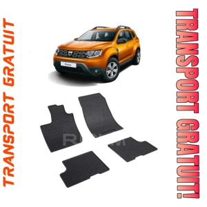 Dacia Duster II, Suv, fabricat din 01.2018 - Prezent, set covorase auto dedicate, din cauciuc 100% Premium
