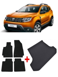 Dacia Duster Set Covorase + tavita portbagaj auto Dacia Duster II fabricatie 01.2018 - prezent, caroserie suv, 4x2 - Img 2