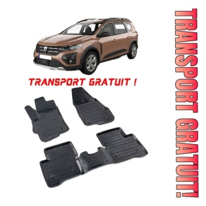 Dacia Jogger 2022-2025 Set 4 covorase auto din cauciuc tip tavita premium line 3D - Transport Gratuit!