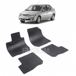 Dacia Logan fabricat din 2004 - 2013, set covorase auto dedicate, din cauciuc 100% Premium accesorii pentru autoturismul tau - masina v157438