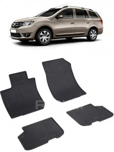 Dacia Logan II, Combi, fabricat din 09.2013 - 12.2020, 5 Locuri, set covorase auto dedicate, din cauciuc 100% Premium accesorii pentru autoturismul tau - masina v155398