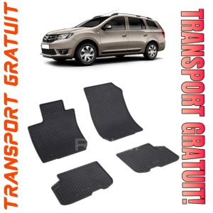 Dacia Logan II, Combi, fabricat din 09.2013 - 12.2020, 5 Locuri, set covorase auto dedicate, din cauciuc 100% Premium