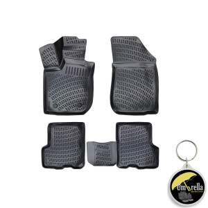Dacia Logan II Mcv 2012- Set 4 covorase auto din cauciuc tip tavita premium line 3D accesorii pentru autoturismul tau - masina v243102