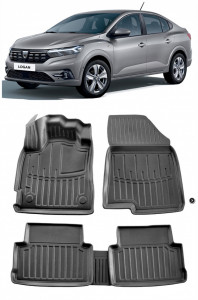 Dacia Logan III (2020-) Set Covorase auto tip tavita din cauciuc Premium Umbrella accesorii pentru autoturismul tau - masina v149449