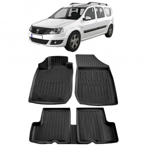 Dacia Logan Mcv (2006-2012) Set covorase auto cauciuc G.Modern Line 3D accesorii pentru autoturismul tau - masina v241402