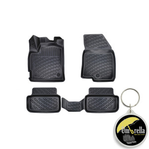 Dacia Sandero III 2020- Set 4 covorase auto din cauciuc tip tavita premium line 3D accesorii pentru autoturismul tau - masina v242450