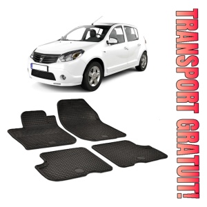Dacia Sandero Stepway (2012-2020) Set 4 covorase auto cauciuc Urban Line
