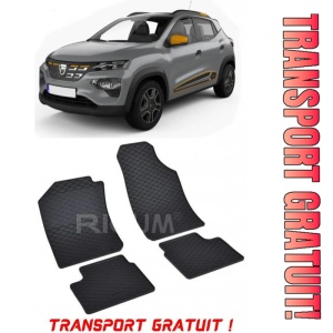 Dacia Spring Electric fabricat din 03.2021 - Prezent, Suv, set covorase auto dedicate, din cauciuc 100% Premium - Transport Gratuit