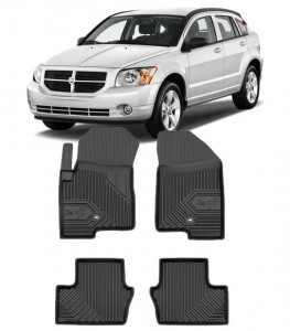 Dodge Caliber Din 2005 - 12.2011, Hatchback , Set Covorase Auto Tip Tavita Premium 3D, din cauciuc accesorii pentru autoturismul tau - masina v169408