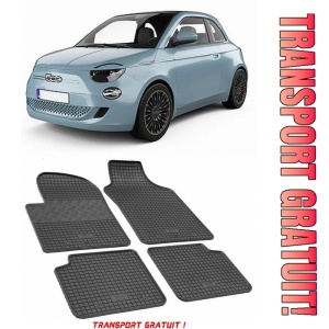 Fiat 500 Hybrid fabricat din 02.2020 - Prezent, Hatchback, set covorase auto dedicate, din cauciuc 100% Premium - Transport Gratuit