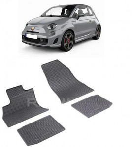 Fiat 500L, Hatchback, fabricat din 2012 - Prezent, set covorase auto dedicate, din cauciuc 100% Premium accesorii pentru autoturismul tau - masina v161279