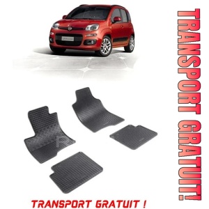 Fiat Panda III, Hatchback, fabricat din 03.2012 - Prezent, set covorase auto dedicate, din cauciuc 100% Premium - Transport Gratuit
