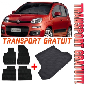 Fiat Panda Set Covorase + tavita portbagaj auto Fiat Panda III fabricatie 03.2012 - prezent, caroserie hatchback