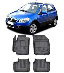 Fiat Sedici, Din 2006 - 08.2013, Hatchback , Set Covorase Auto Tip Tavita Premium 3D, din cauciuc accesorii pentru autoturismul tau - masina v169518