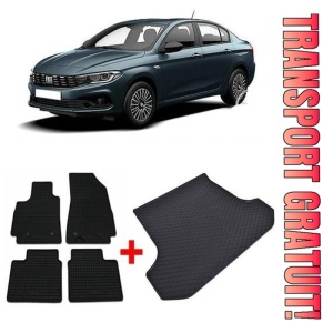 Fiat Tipo Sedan din 01.2016 - Prezent *4, Set Covorase + tavita portbagaj auto