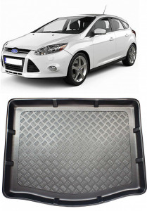 Ford Focus III Hatchback din 03.2011 - 08.2018, Tavita Pentru Portbagaj Lux Premium Dedicata, Roata Rezerva Ingusta / Kit Reparatie *3 accesorii pentru autoturismul tau - masina v193554