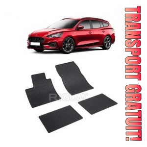 Ford Focus IV MhEV, Combi, fabricat din 09.2018 - Prezent, set covorase auto dedicate, din cauciuc 100% Premium