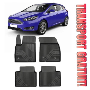 Ford Focus IV Mhev Din 09.2018 - Prezent, Hatchback , Set Covorase Auto Tip Tavita Premium 3D, din cauciuc