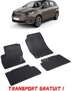 Ford Grand C-Max II, Van, fabricat din 11.2010 - 06.2019, set covorase auto dedicate, din cauciuc 100% Premium - Transport Gratuit accesorii pentru autoturismul tau - masina v39783