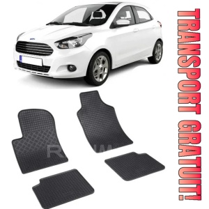 Ford Ka II, Hatchback, fabricat din 2009 - 08.2017, set covorase auto dedicate, din cauciuc 100% Premium