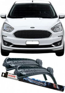 Ford Ka Set 2 stergatoare parbriz pentru parbriz compatibile cu Ford KA fabricat in perioada 2008- 2010, breloc Hella (60 cm / 35 cm) accesorii pentru autoturismul tau - masina v118034