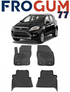 Ford Kuga I Din 02.2008 - 01.2013, Hatchback , Set Covorase Auto Tip Tavita Premium 3D, din cauciuc accesorii pentru autoturismul tau - masina v168665