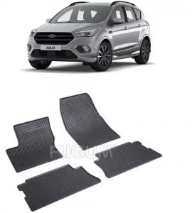 Ford Kuga II, Suv, fabricat din 02.2013 - 03.2020, set covorase auto dedicate, din cauciuc 100% Premium accesorii pentru autoturismul tau - masina v160627