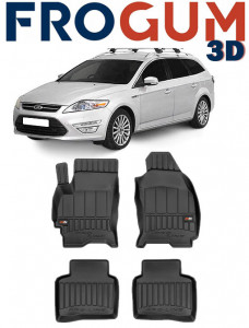 Ford Mondeo III, Combi, Din 2001 - 08.2007 , Set Covorase Auto Tip Tavita Premium 3D, din cauciuc accesorii pentru autoturismul tau - masina v171695