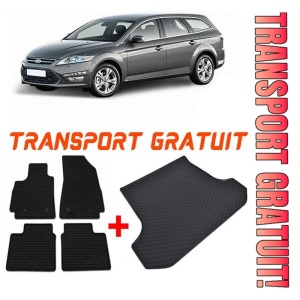 Ford Mondeo IV Combi din 09.2007 - 12.2014 *1, Set Covorase + tavita portbagaj auto