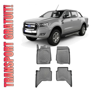 Ford Ranger, Pick-Up, Din 2012 - 11.2015 , Set Covorase Auto Tip Tavita Premium 3D, din cauciuc