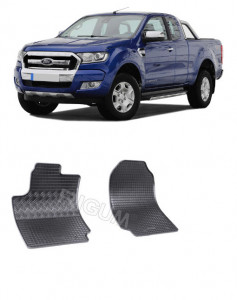 Ford Ranger, Pick-Up, fabricat din 2012 - 11.2015, 2 Locuri, set covorase auto dedicate, din cauciuc 100% Premium accesorii pentru autoturismul tau - masina v159722