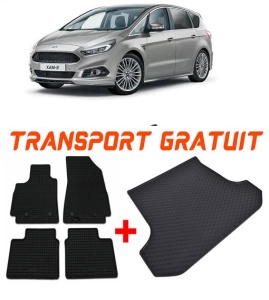 Ford S-Max I Van din 05.2006 - 08.2015, Set Covorase + tavita portbagaj auto 5 Locuri *1 accesorii pentru autoturismul tau - masina v2796