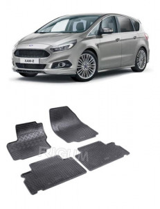 Ford S-Max I, Van, fabricat din 05.2006 - 08.2015, set covorase auto dedicate, din cauciuc 100% Premium accesorii pentru autoturismul tau - masina v159735