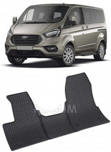 Ford Tourneo Custom fabricat din 01.2018 - Prezent, Van, 2-3 Locuri, Automat, set covorase auto dedicate, din cauciuc 100% Premium accesorii pentru autoturismul tau - masina v152688