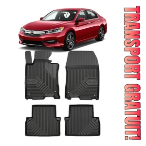 Honda ACCord VIII Din 09.2008 - 2015, Sedan , Set Covorase Auto Tip Tavita Premium 3D, din cauciuc