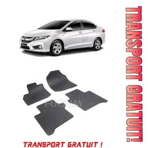 Honda City V, Sedan, fabricat din 2009 - 08.2013, set covorase auto dedicate, din cauciuc 100% Premium - Transport Gratuit