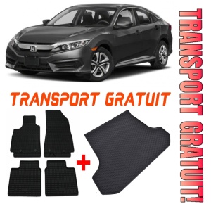 Honda Civic Set Covorase + tavita portbagaj auto Honda Civic X fabricatie 03.2017 - 10.2022, caroserie hatchback