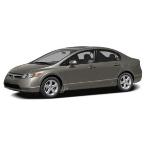 Honda CIVIc VIII Din 2006 - 2012, Hatchback , Set Covorase Auto Tip Tavita Premium 3D, din cauciuc accesorii pentru autoturismul tau - masina v164888