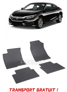 Honda CIVIc X, Hatchback, fabricat din 03.2017 - Prezent, set covorase auto dedicate, din cauciuc 100% Premium - Transport Gratuit accesorii pentru autoturismul tau - masina v39432