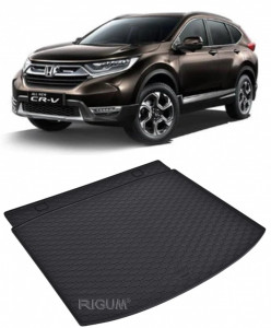 Honda CR-V Tavita pentru portbagaj din cauciuc, compatibila Honda CR-V V fabricatie 10.2018 - prezent, caroserie suv, 5 locuri, portbagaj inferior si superior accesorii pentru autoturismul tau - masina v112517